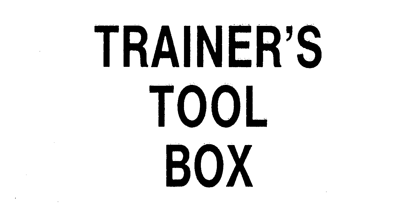 Trademark Logo TRAINER'S TOOL BOX