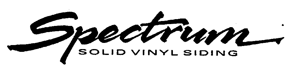 Trademark Logo SPECTRUM SOLID VINYL SIDING