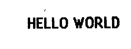  HELLO WORLD