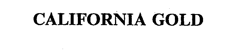 Trademark Logo CALIFORNIA GOLD