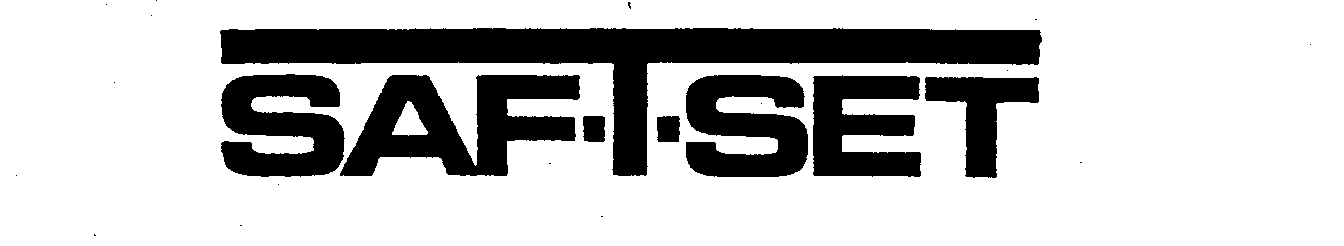 Trademark Logo SAF-T-SET