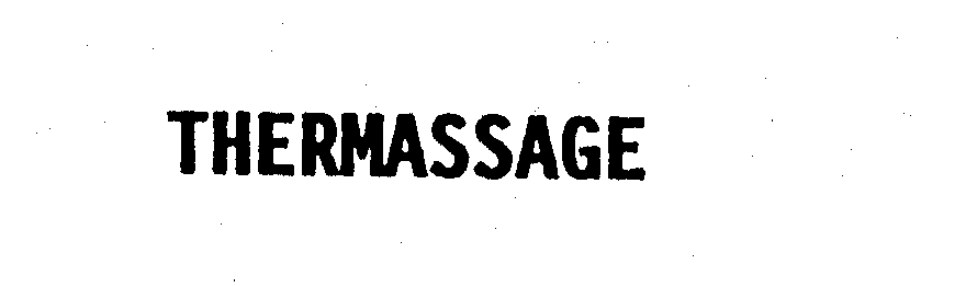 Trademark Logo THERMASSAGE