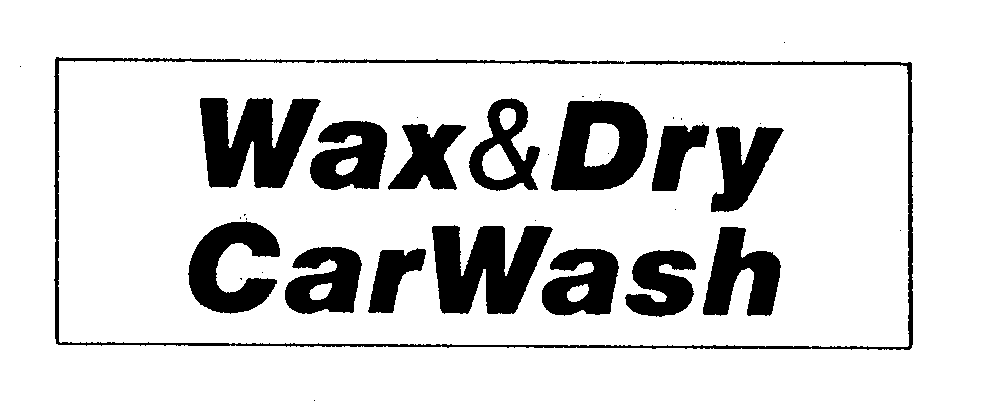  WAX&amp;DRY CARWASH