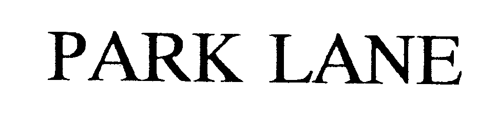 Trademark Logo PARK LANE