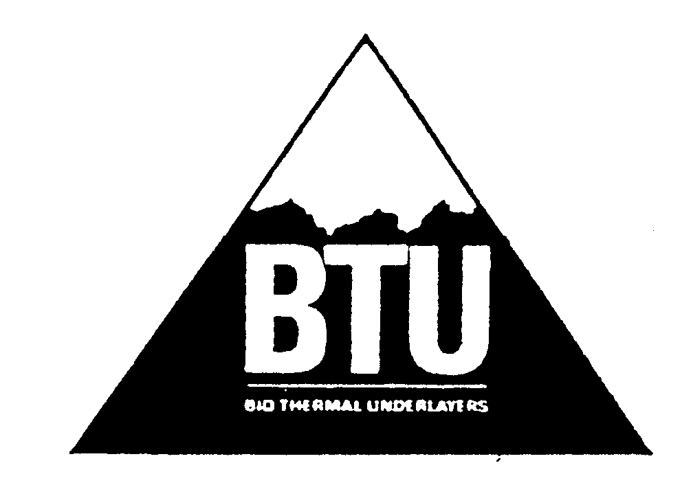 Trademark Logo BTU BIO THERMAL UNDERLAYERS