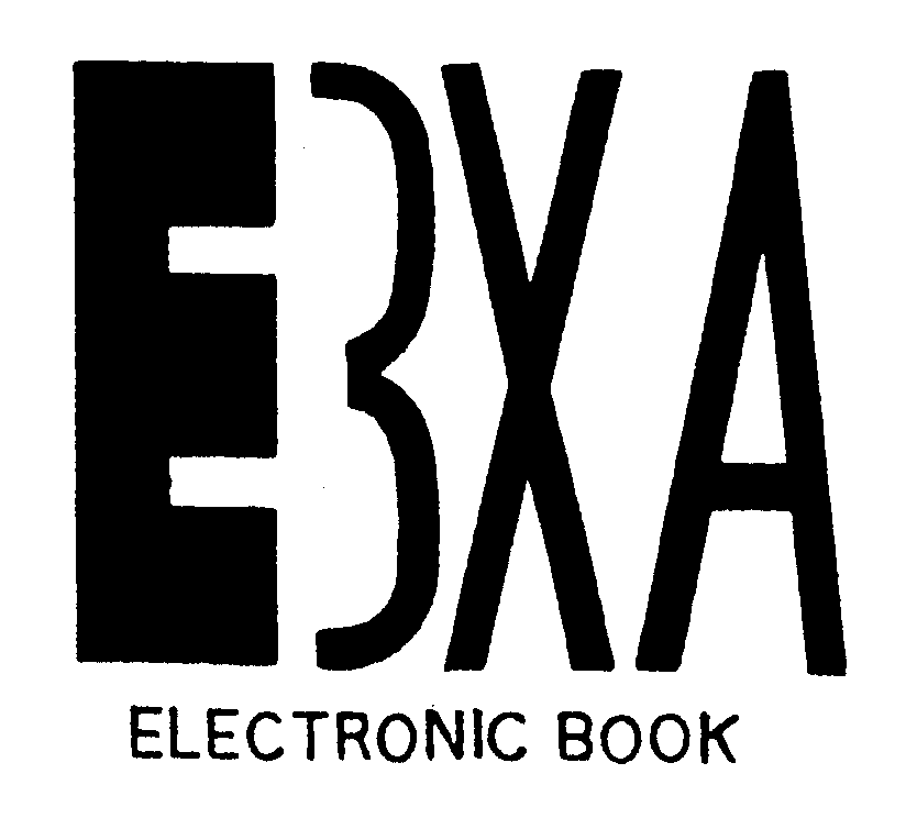 Trademark Logo EBXA ELECTRONIC BOOK