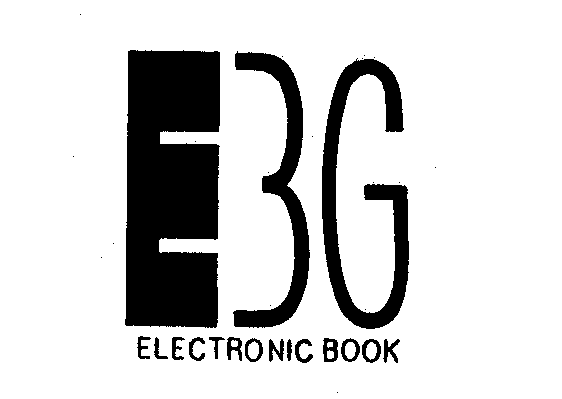 Trademark Logo EBG ELECTRONIC BOOK