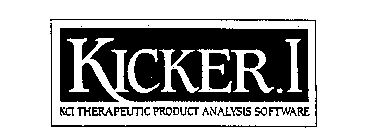 Trademark Logo KICKER.I KCI THERAPEUTIC PRODUCT ANALYSIS SOFTWARE