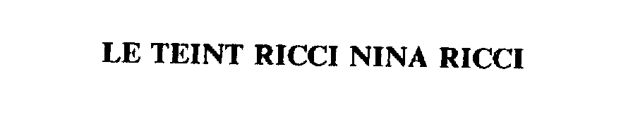  LE TEINT RICCI NINA RICCI