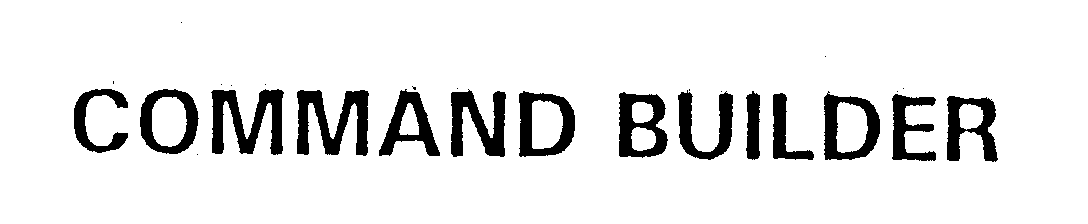 Trademark Logo COMMAND BUILDER