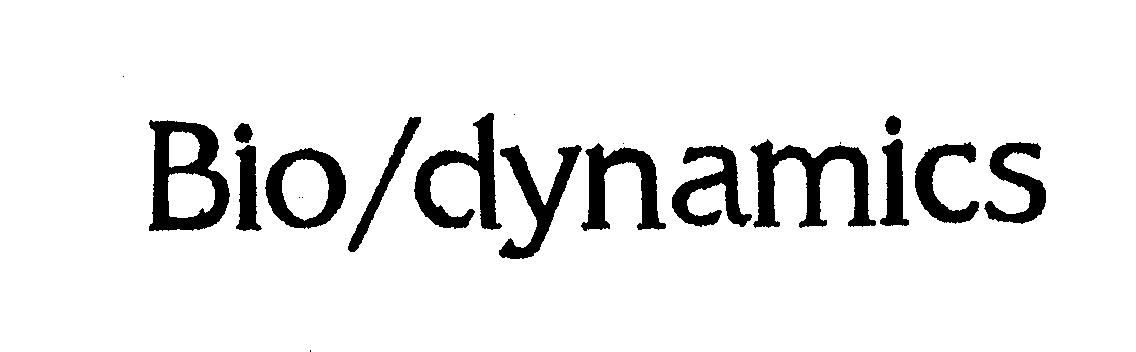Trademark Logo BIO DYNAMICS