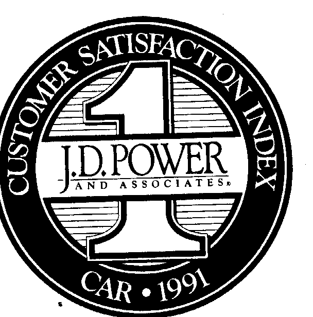 Trademark Logo J.D. POWER AND ASSOCIATES CUSTOMER SATISFACTION INDEX CAR 1991