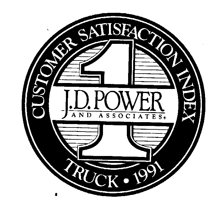 Trademark Logo J.D. POWER AND ASSOCIATES CUSTOMER SATISFACTION INDEX TRUCK 1991