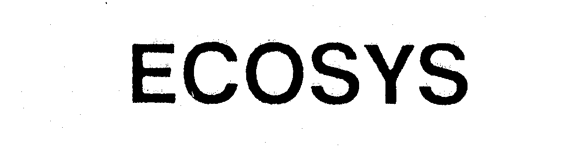 Trademark Logo ECOSYS