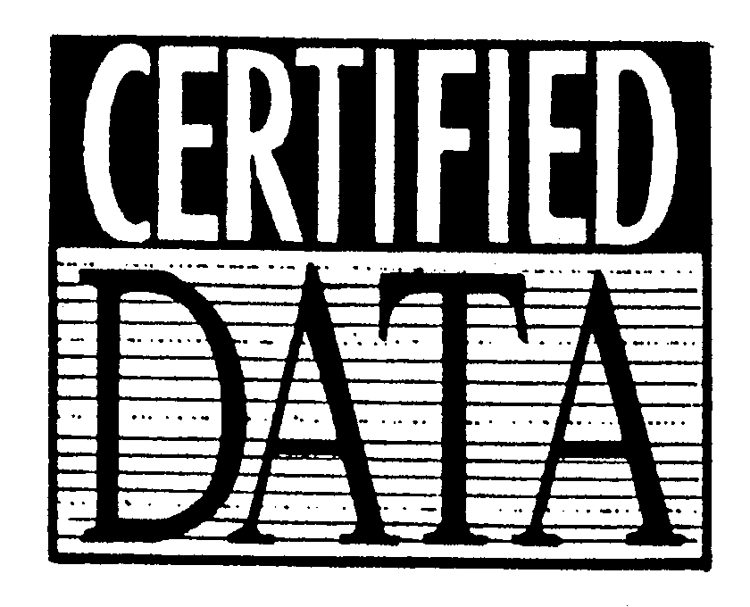  CERTIFIED DATA