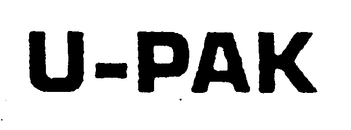 Trademark Logo U-PAK