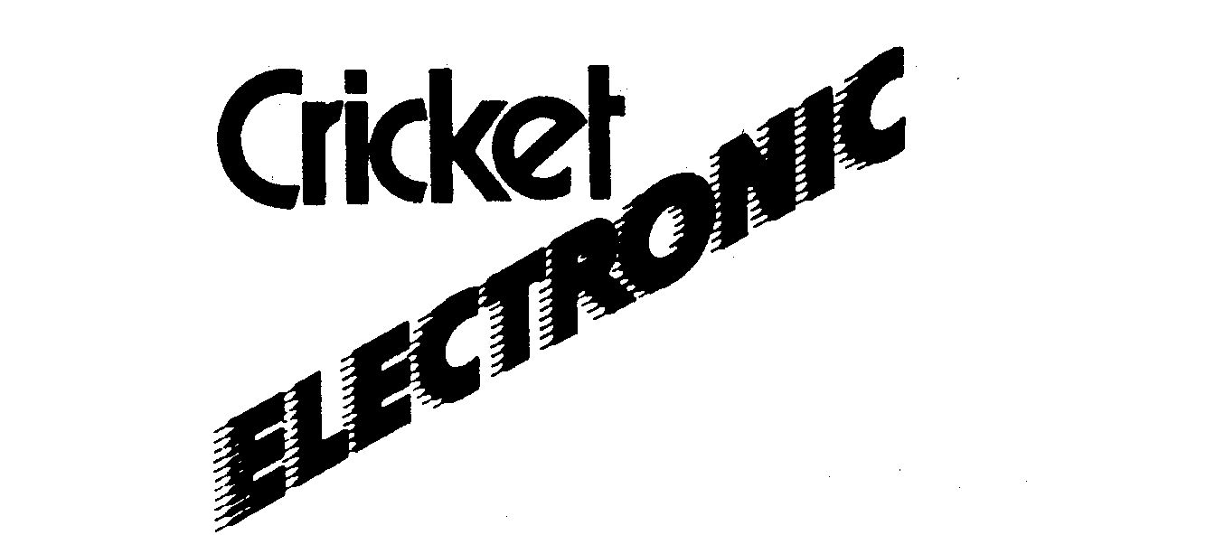 Trademark Logo CRICKET ELECTRONIC