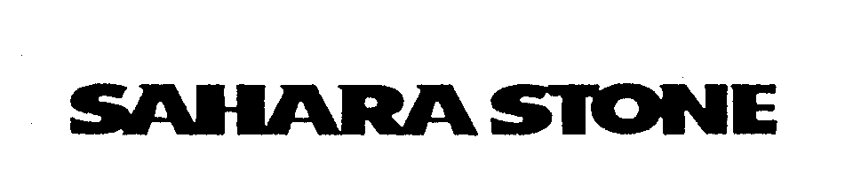 Trademark Logo SAHARA STONE