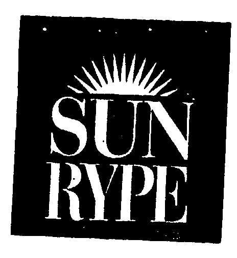 Trademark Logo SUN RYPE