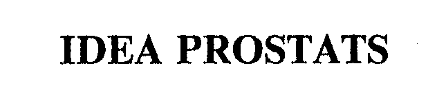 Trademark Logo IDEA PROSTATS