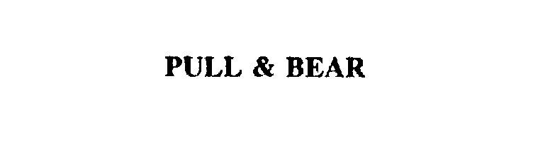  PULL &amp; BEAR