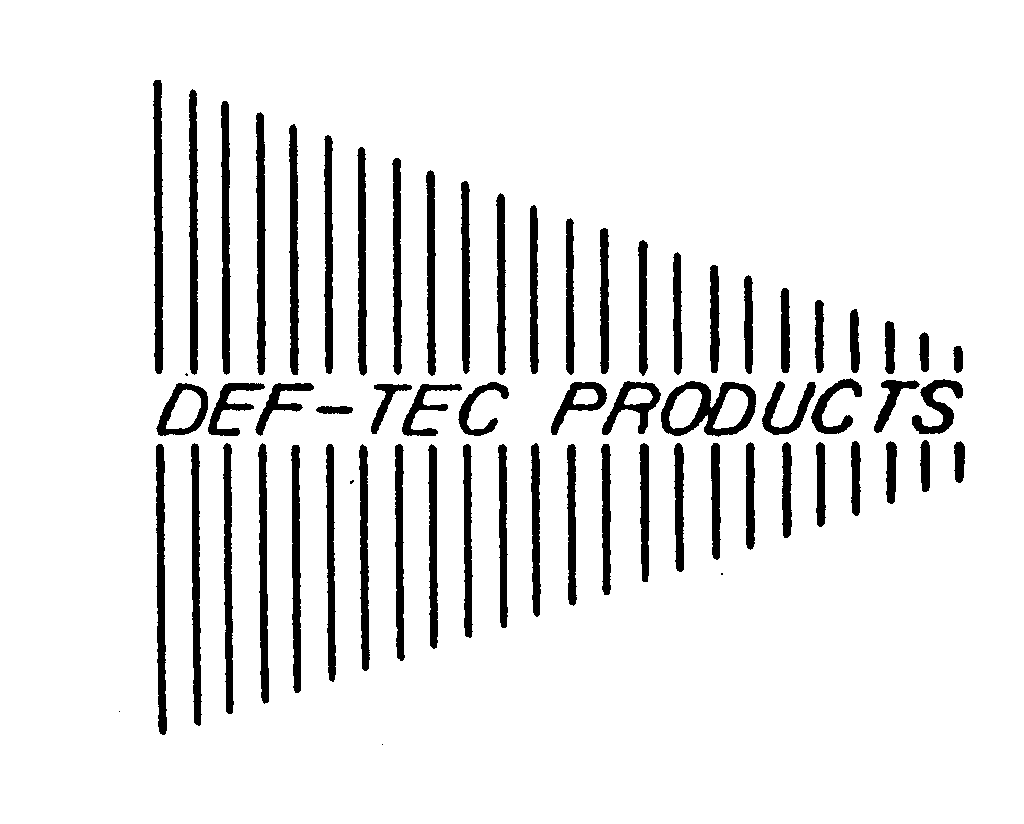 Trademark Logo DEF-TEC PRODUCTS