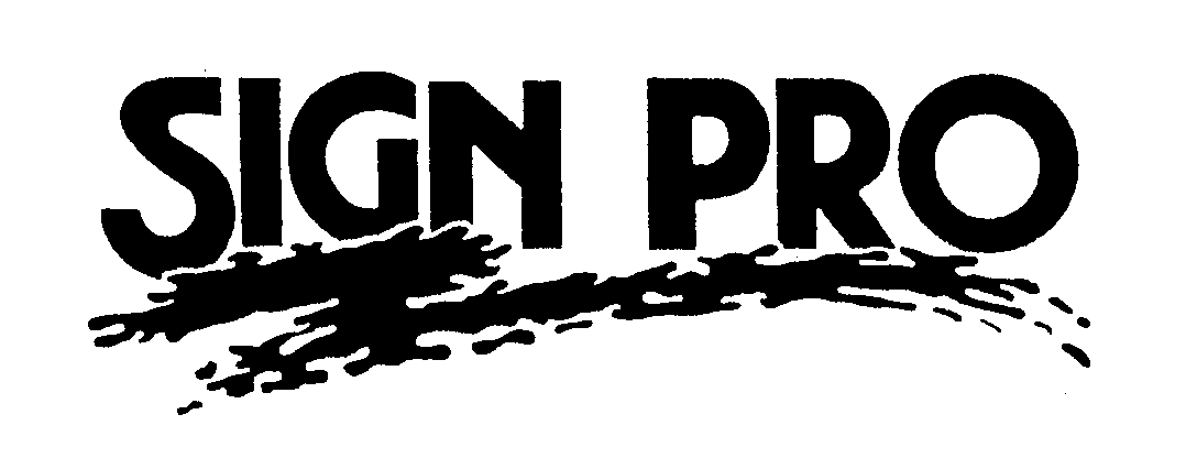 Trademark Logo SIGN PRO