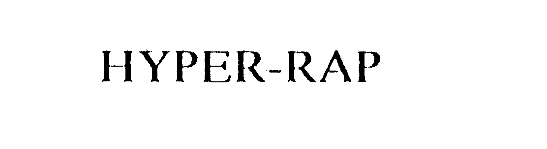 Trademark Logo HYPER-RAP