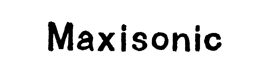 Trademark Logo MAXISONIC