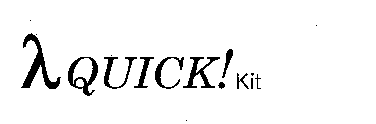 Trademark Logo QUICK! KIT