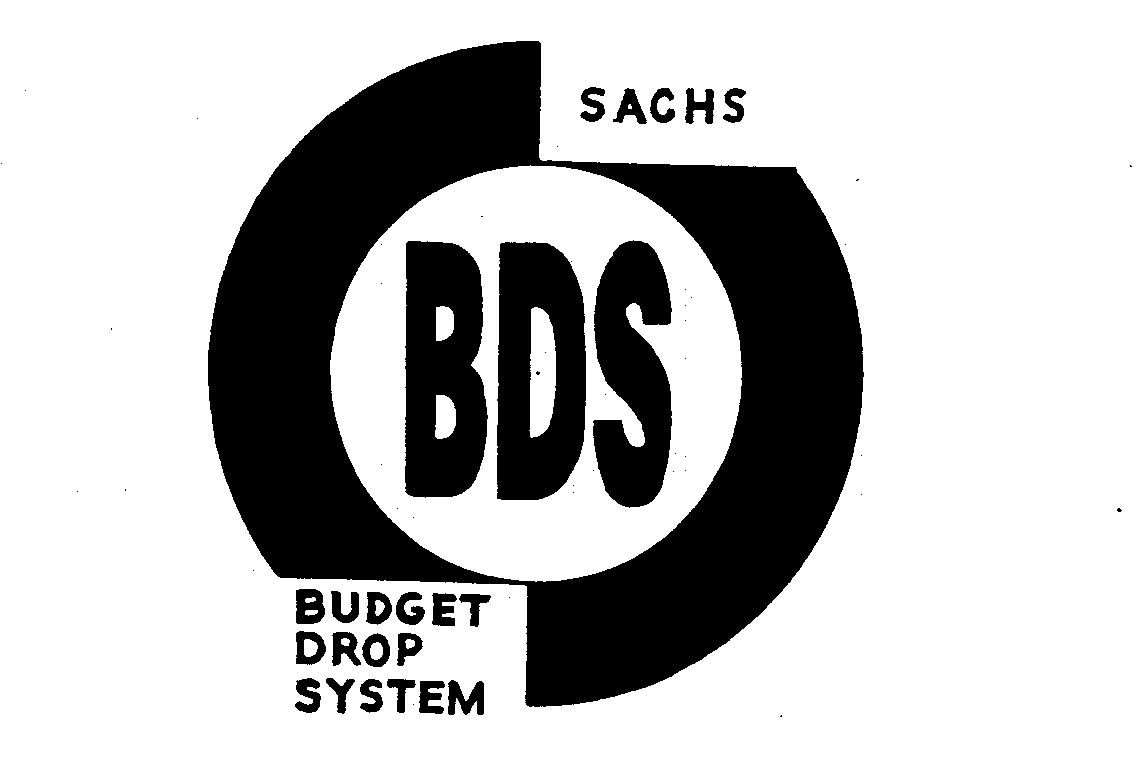 Trademark Logo SACHS BDS BUDGET DROP SYSTEM