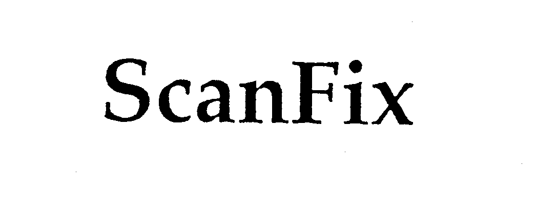 Trademark Logo SCANFIX