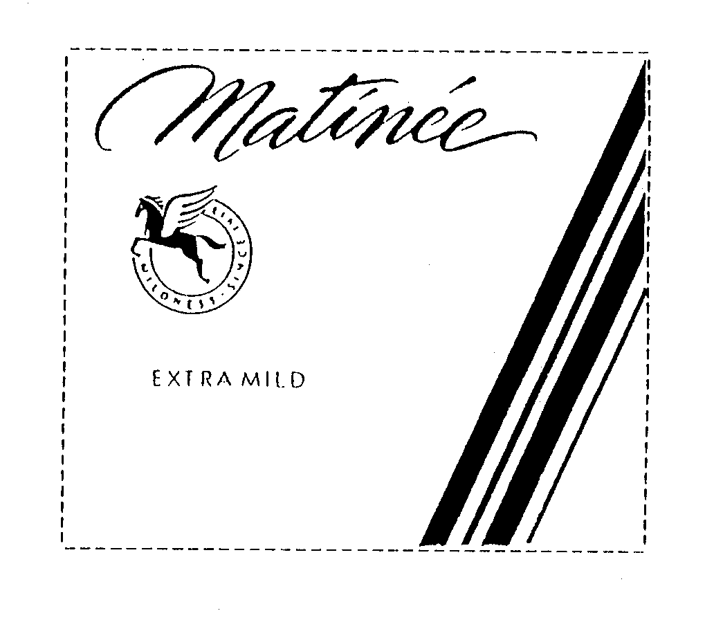 Trademark Logo MATINEE EXTRA MILD MILDNESS SINCE 1913