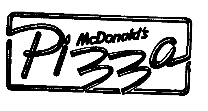  MCDONALD'S PIZZA