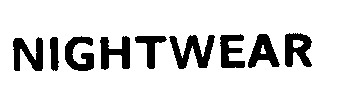 Trademark Logo NIGHTWEAR