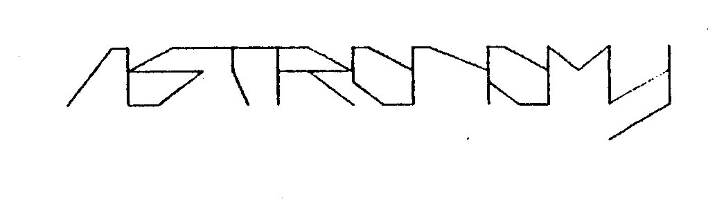 Trademark Logo ASTRONOMY