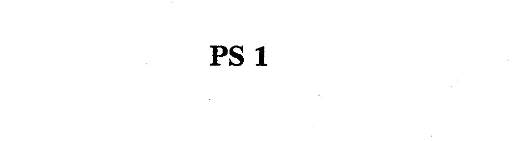 Trademark Logo PS 1