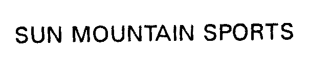  SUN MOUNTAIN SPORTS