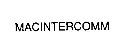 Trademark Logo MACINTERCOMM
