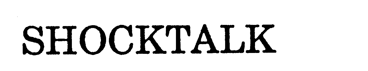 Trademark Logo SHOCKTALK