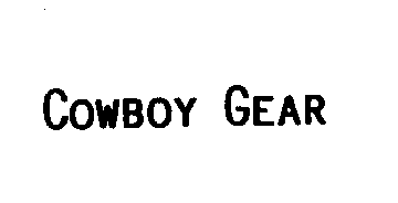 Trademark Logo COWBOY GEAR