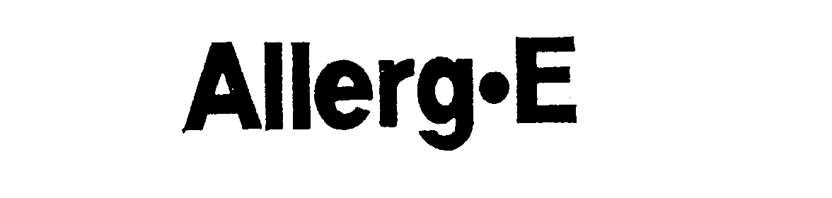 Trademark Logo ALLERG-E