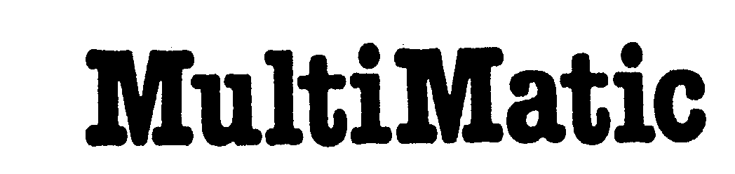 Trademark Logo MULTIMATIC