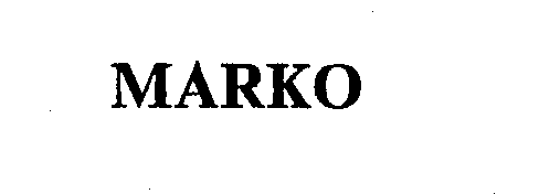 Trademark Logo MARKO