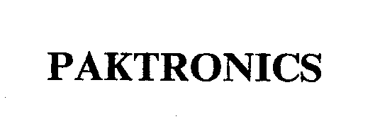  PAKTRONICS