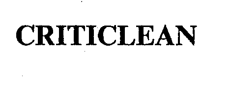 Trademark Logo CRITICLEAN