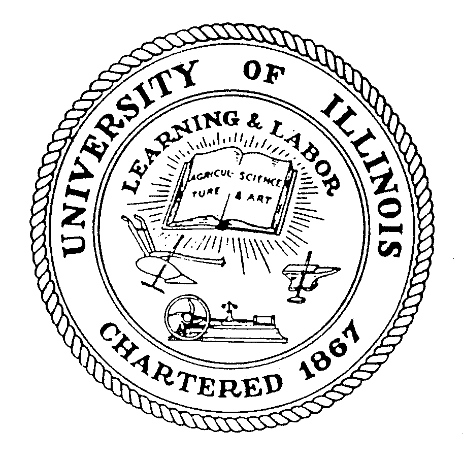  UNIVERSITY OF ILLINOIS CHARTERED 1867 LEARNING &amp; LABOR AGRICULTURE SCIENCE &amp; ART