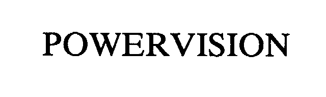 Trademark Logo POWERVISION