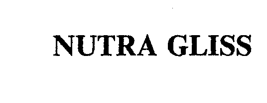 Trademark Logo NUTRA GLISS