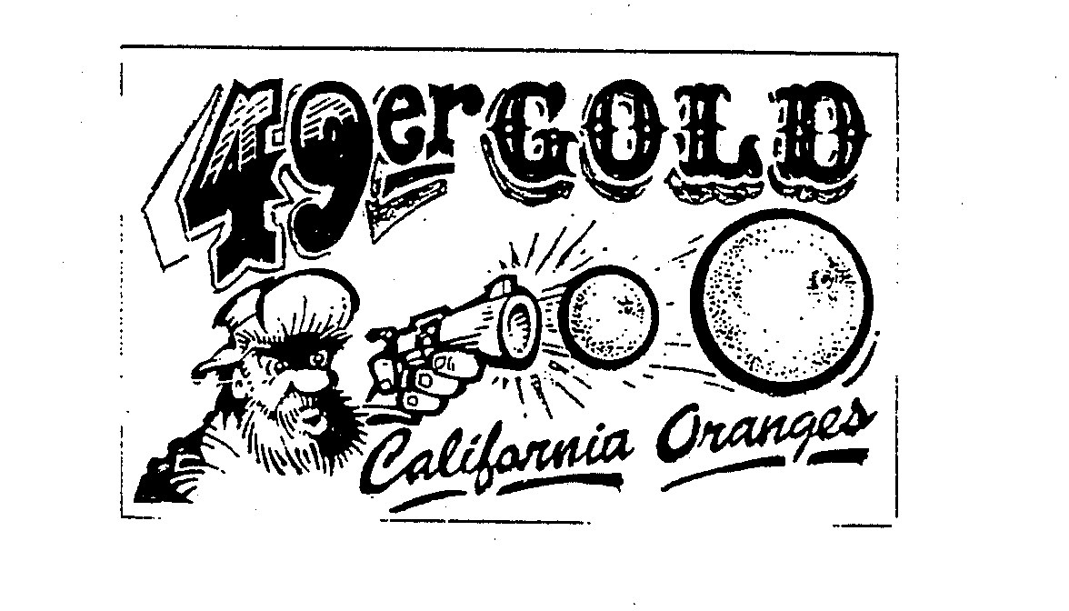 Trademark Logo 49ER GOLD CALIFORNIA ORANGES